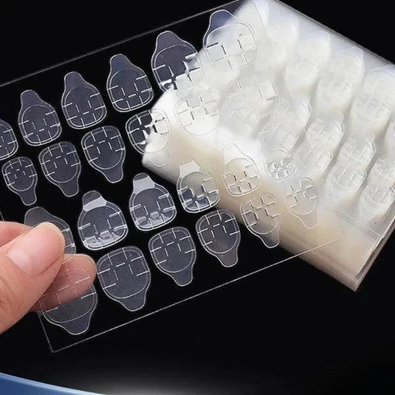 Nail Stickers Glue Sheets (12 tabs per sheet) Double Sided Nail Adhesive Stickers