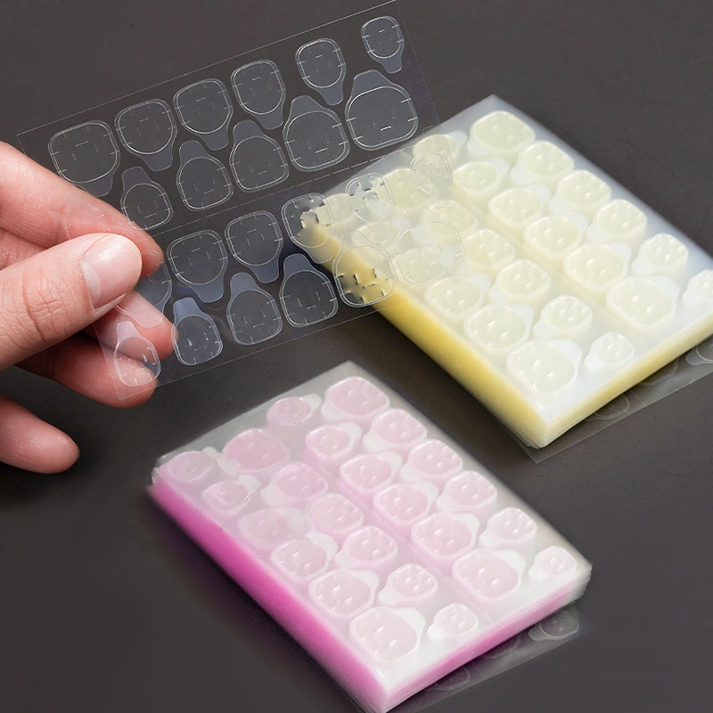 Nail Stickers Glue Sheets (12 tabs per sheet) Double Sided Nail Adhesive Stickers