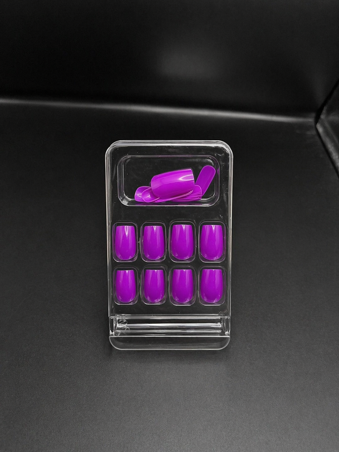 Royal Purple Press-On nails Set 24 pcs - Free Sticker Sheet