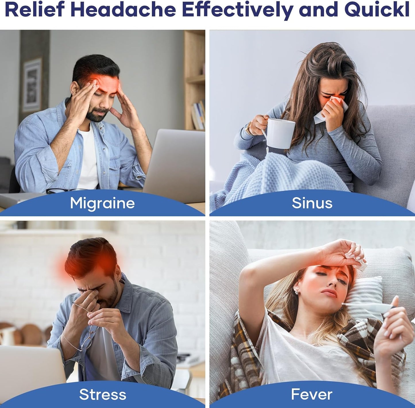 Ice Gel Migraine Relief Ice Mask