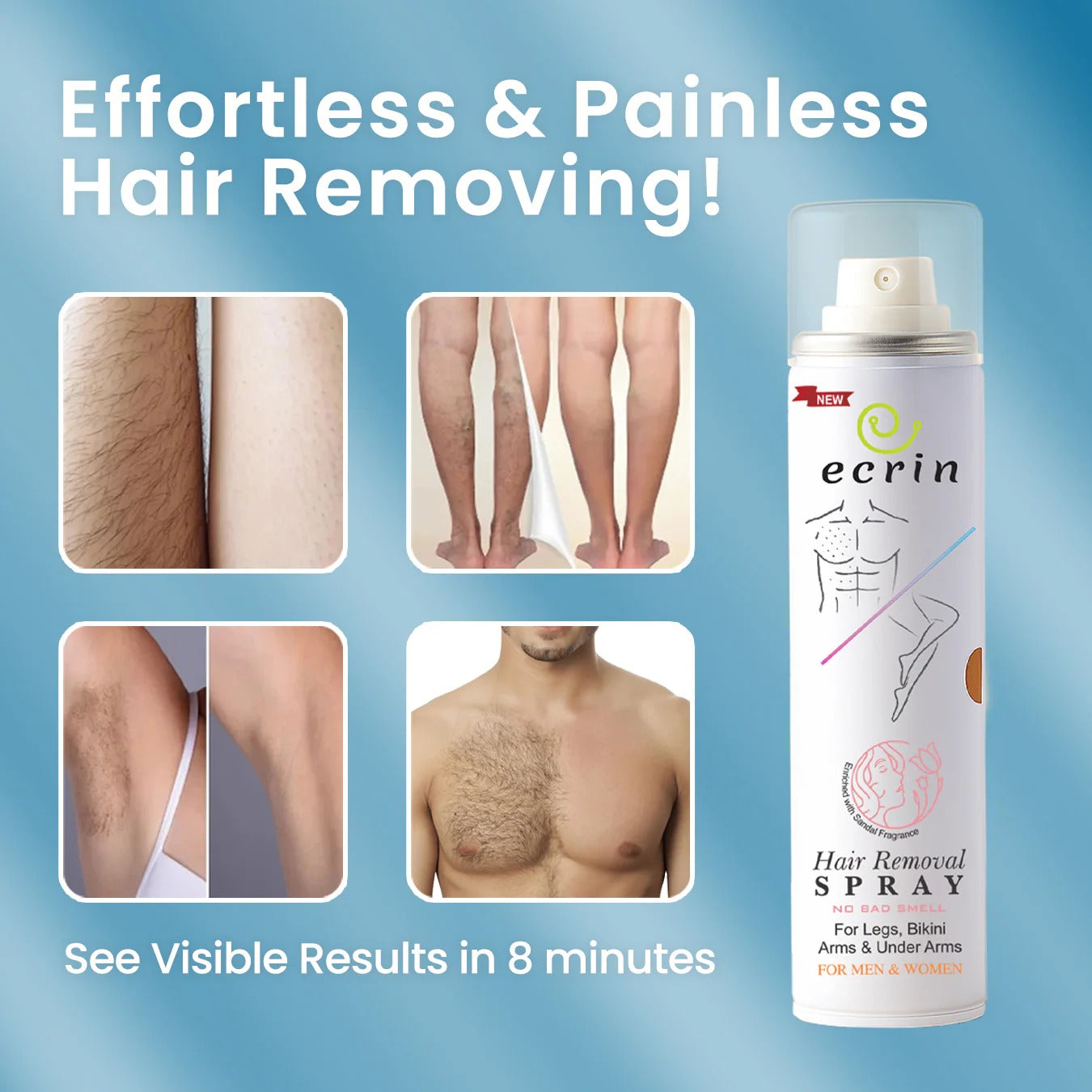 Ecrin Hair Removal Foaming Spray 200ml