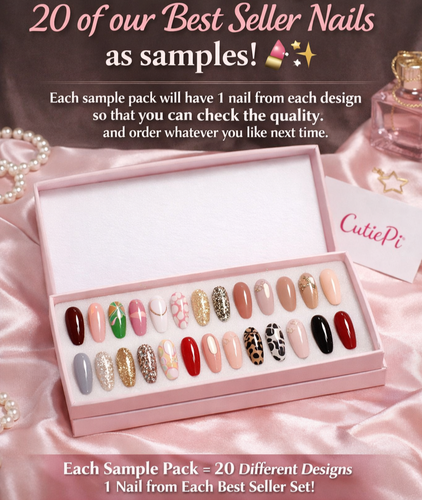 Best Seller Nail Sample Pack 20 pcs - Quality Testing Set
