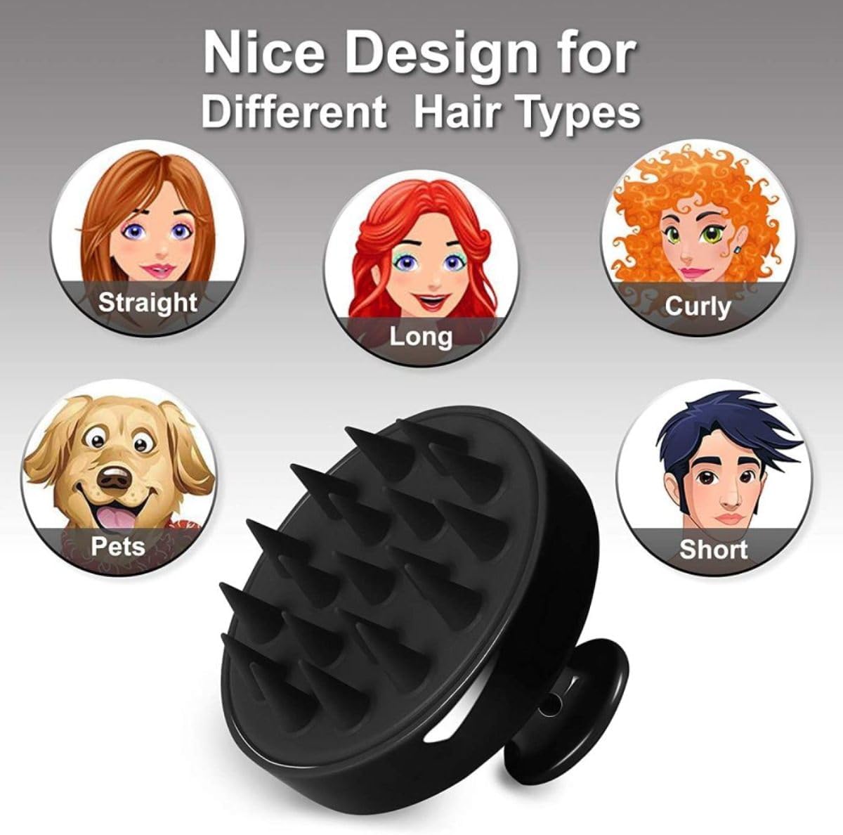 Deep Cleansing Hair Massage Brush