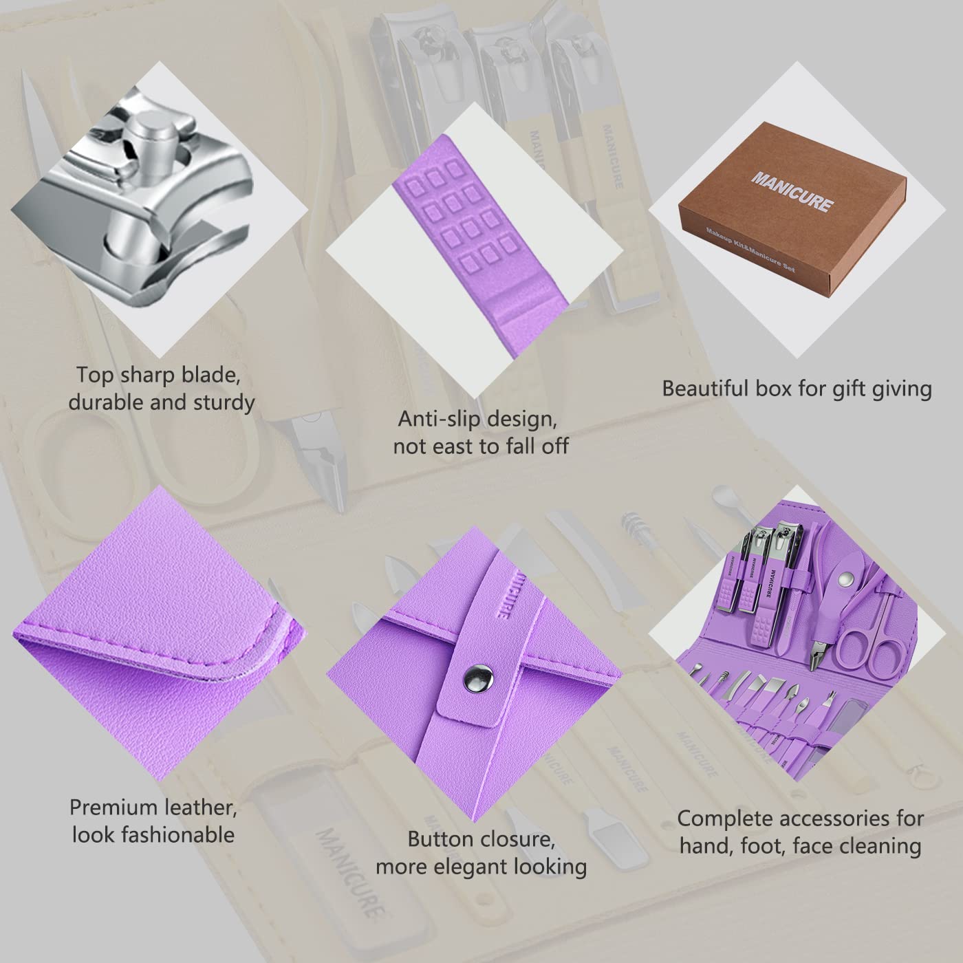 16 In 1 Stainless steel Manicure Kit